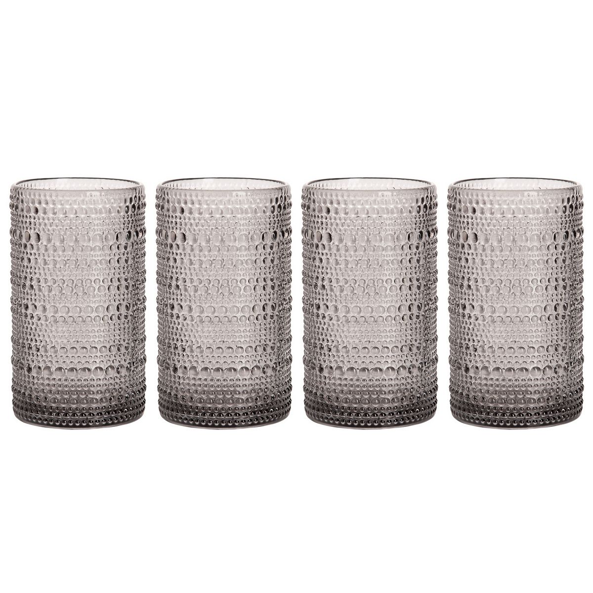 Home Essentials Halo 4-pc. Highball Glass Set - Smoke