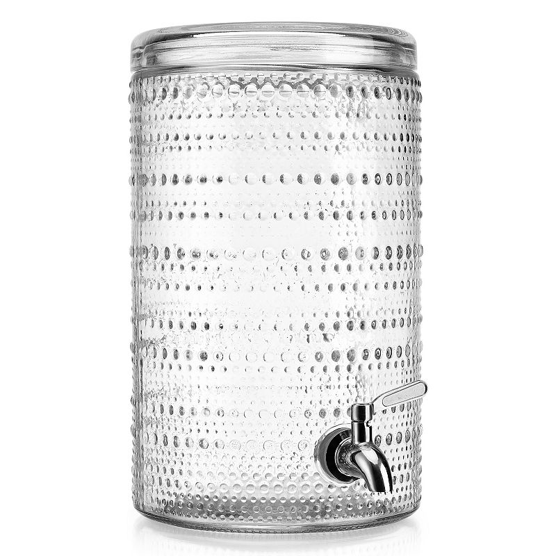Home Essentials Halo 2-Gallon Beverage Dispenser, Clear