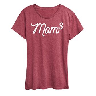 Women's Mom To The 3rd Power Graphic Tee