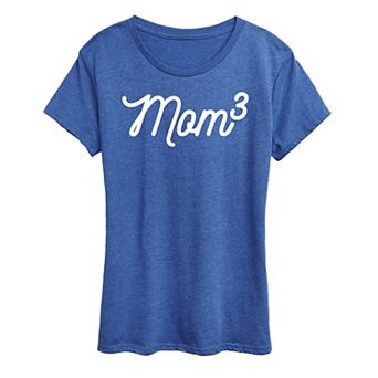 Women's Mom To The 3rd Power Graphic Tee