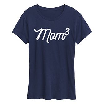 Women's Mom To The 3rd Power Graphic Tee
