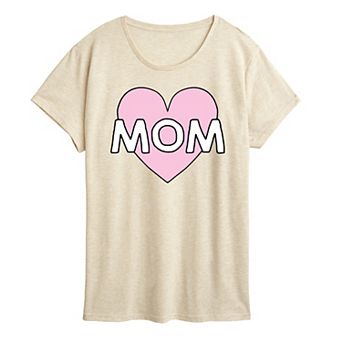 Women's Mom Heart Graphic Tee