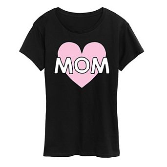 Women's Mom Heart Graphic Tee