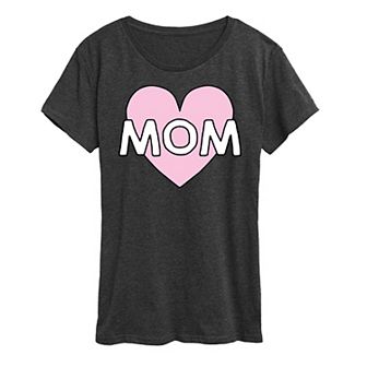 Women's Mom Heart Graphic Tee