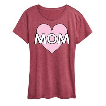 Women's Mom Heart Graphic Tee