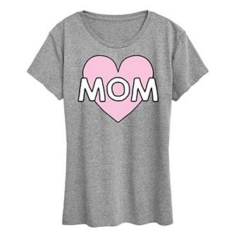 Women's Mom Heart Graphic Tee