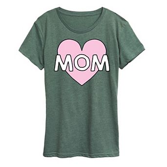 Women's Mom Heart Graphic Tee