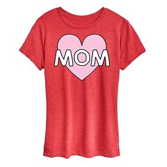 Women's Mom Heart Graphic Tee