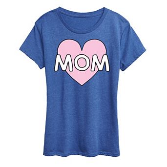 Women's Mom Heart Graphic Tee