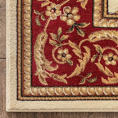 Well Woven Fleur De Lis Traditional Area Rug