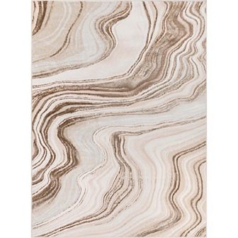 Well Woven Fairmont Warren Grey Modern Abstract Area Rug