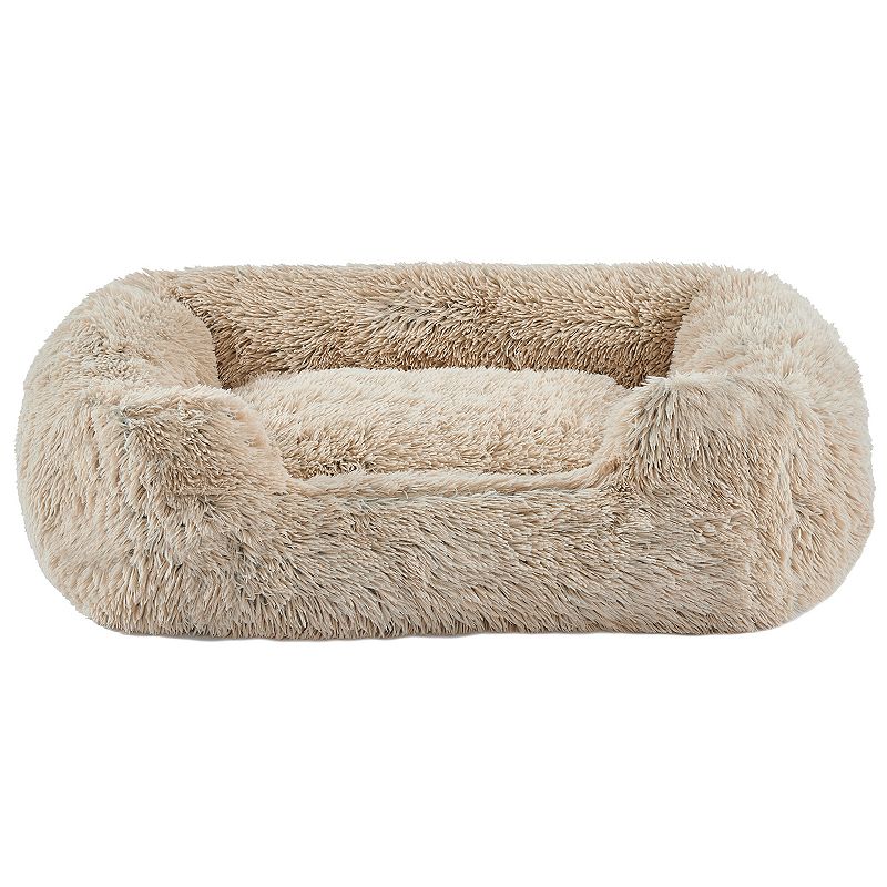Best Friends bySheri Lounge Shag Tau Pet Bed, Brown