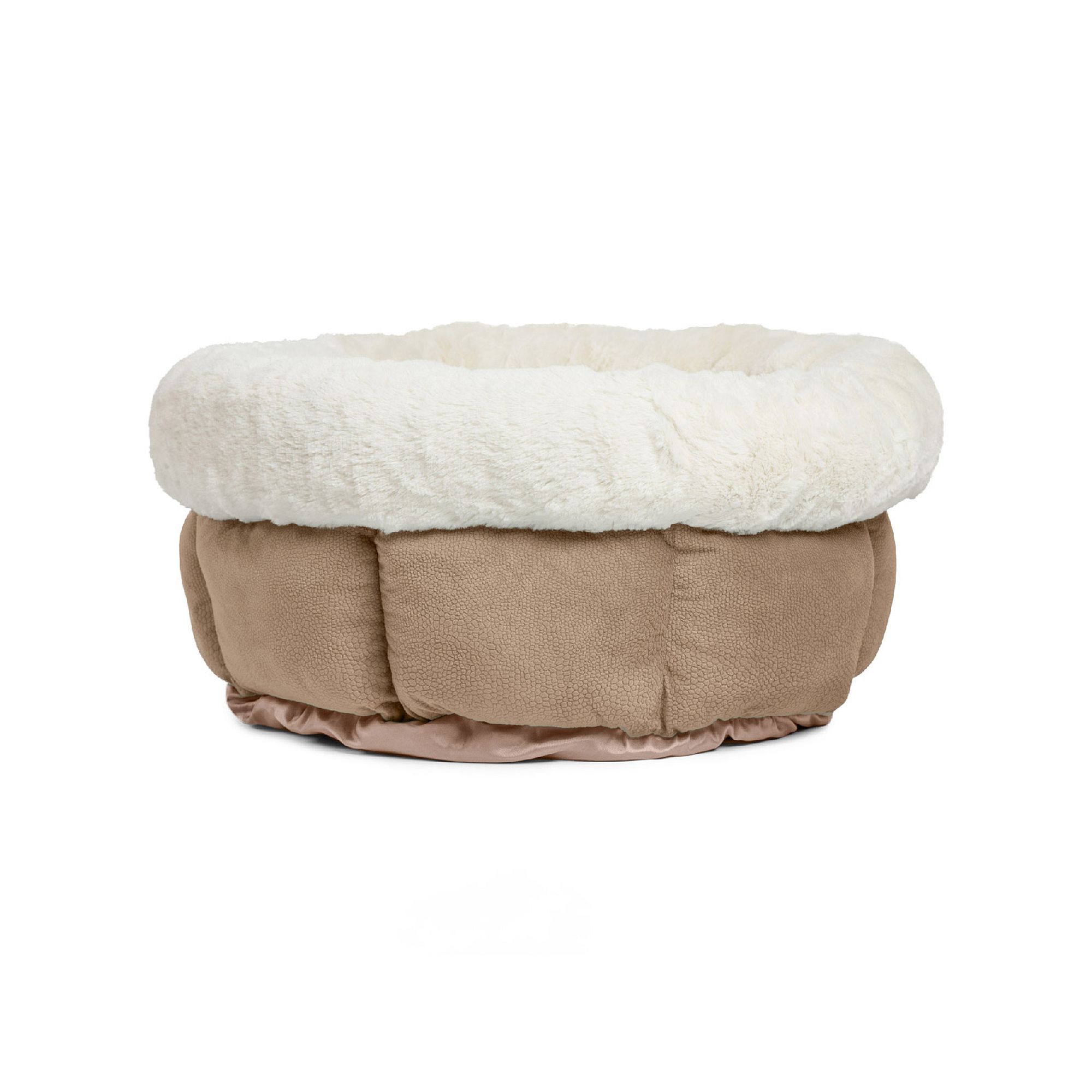 Best Friends bySheri Cuddle Cup Pet Bed, Wheat