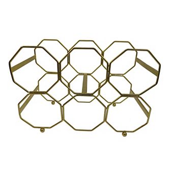 CASA Eden Golden 6-Bottle Wine Holder