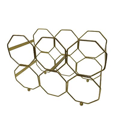 CASA Eden Golden 6-Bottle Wine Holder