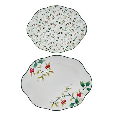 Pfaltzgraff Winterberry 10-in. & 12-in. Serving Plates 2-piece Set