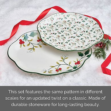 Pfaltzgraff Winterberry 10-in. & 12-in. Serving Plates 2-piece Set