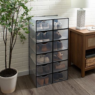 Simplify Set of 12 Stackable Shoe Boxes