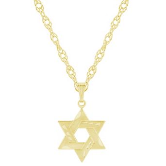 Celebration Gems 14k Gold Over Silver Star of David Pendant Necklace