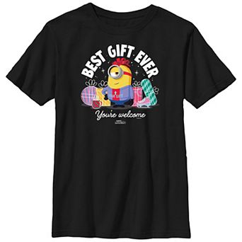 Boys 8-20 Husky Despicable Me I'm The Best Gift Minion Graphic Tee