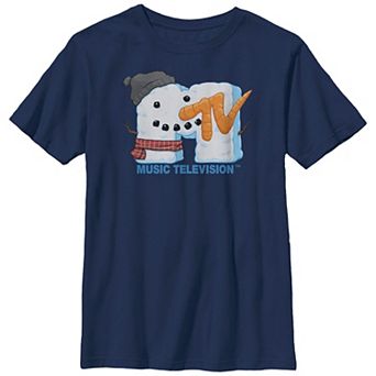 Boys 8-20 Husky MTV Snowman Face Logo Graphic Tee