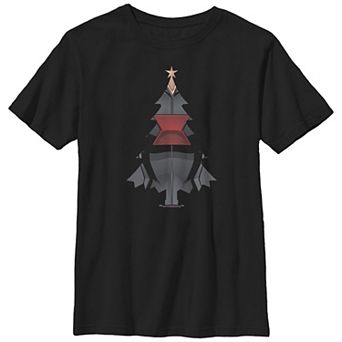 Boys 8-20 Husky Marvel Black Widow Christmas Tree Graphic Tee