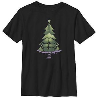 Boys 8-20 Husky Marvel Hulk Christmas Tree Graphic Tee