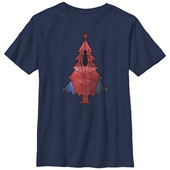Boys 8-20 Husky Marvel Spider-Man Christmas Tree Graphic Tee