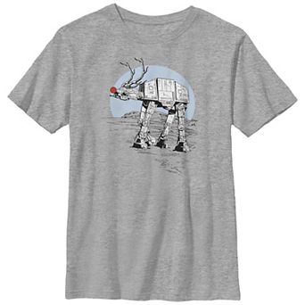 Boys Husky Star Wars AT Walker Red Nose Graphic Tee