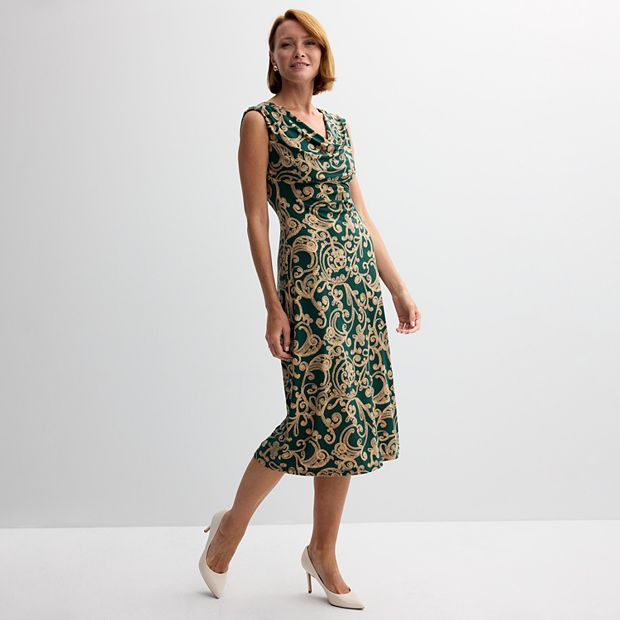 トップス PHEENY PRINT JERSEY DRAPE NECK (MULTI) PHEENY/PRINT JERSEY DRAPE NECK(MULTI)