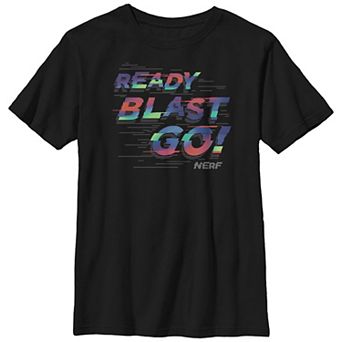 Boys 8-20 Nerf Ready Blast Go Text Graphic Tee