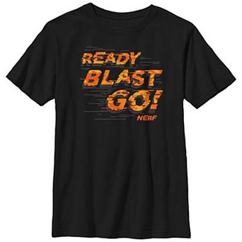 Boys 8-20 Nerf Ready Blast Go Text Graphic Tee