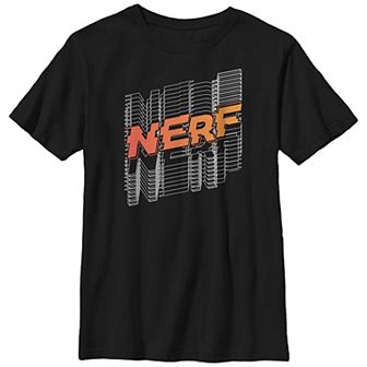 Boys 8-20 Nerf Stacked Line Logo Graphic Tee
