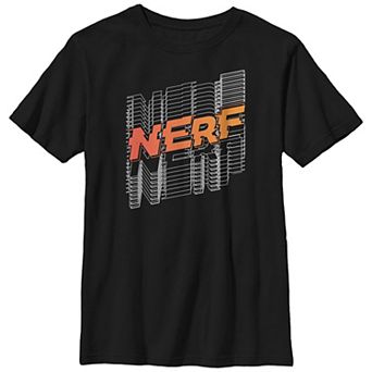 Boys 8-20 Nerf Stacked Line Logo Graphic Tee