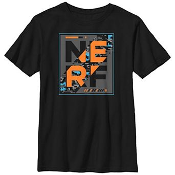 Boys Nerf Glitch Poster Husky Graphic Tee