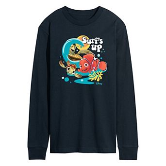Disney / Pixar’s Finding Nemo Men's Surfs Up Long Sleeve Graphic Tee