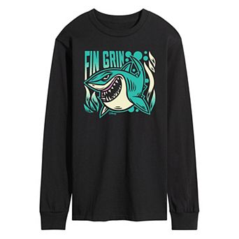 Disney / Pixar’s Finding Nemo Men's Fin Grin Long Sleeve Graphic Tee