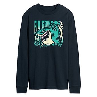 Disney / Pixar’s Finding Nemo Men's Fin Grin Long Sleeve Graphic Tee