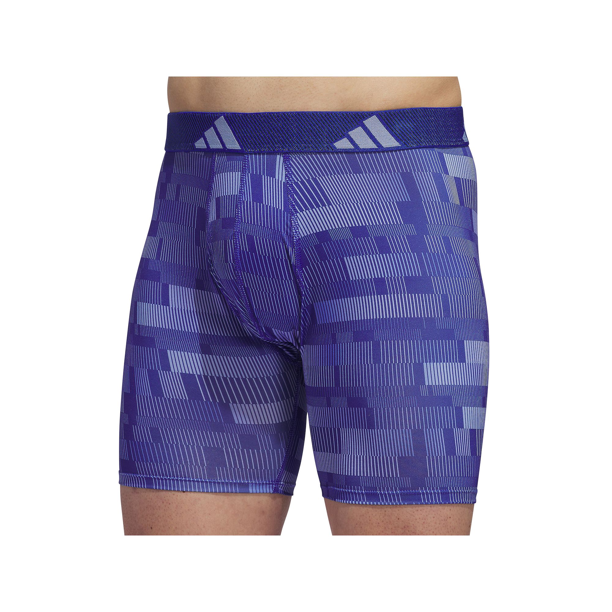 Mens adidas Microfiber Boxer Brief, Size: Medium, Haste Lucid Blue