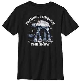 Boys 8-20 Star Wars Christmas AT-AT Walker Dashing Through The Snow Graphic Tee