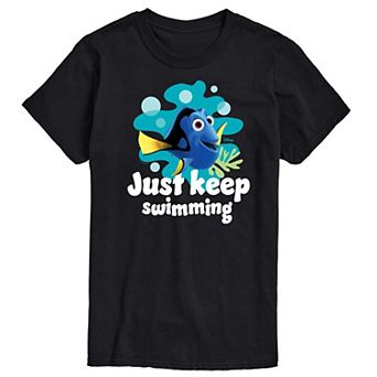 Disney / Pixar's Finding Nemo Dory Men's Just Keep Swimming Graphic Tee