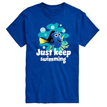 Disney / Pixar's Finding Nemo Dory Men's Just Keep Swimming Graphic Tee