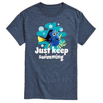 Disney / Pixar's Finding Nemo Dory Men's Just Keep Swimming Graphic Tee