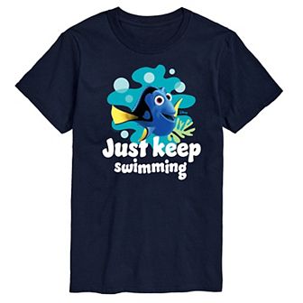 Disney / Pixar's Finding Nemo Dory Men's Just Keep Swimming Graphic Tee