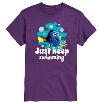 Disney / Pixar's Finding Nemo Dory Men's Just Keep Swimming Graphic Tee