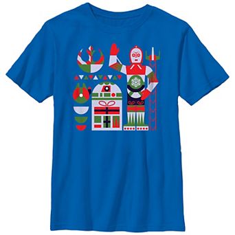 Boys 8-20 Star Wars Christmas C-3PO R2-D2 Festive Droids Graphic Tee