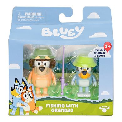 Bluey S11 Figure 2-pk. Fishing With Grandad
