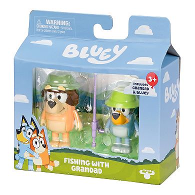 Bluey S11 Figure 2-pk. Fishing With Grandad