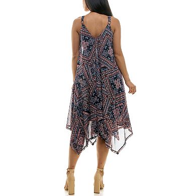 Women's Nina Leonard Powermesh Trapeze Dress