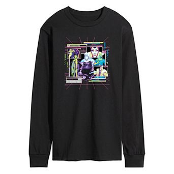 Disney Villains Men's Group Long Sleeve Graphic Tee
